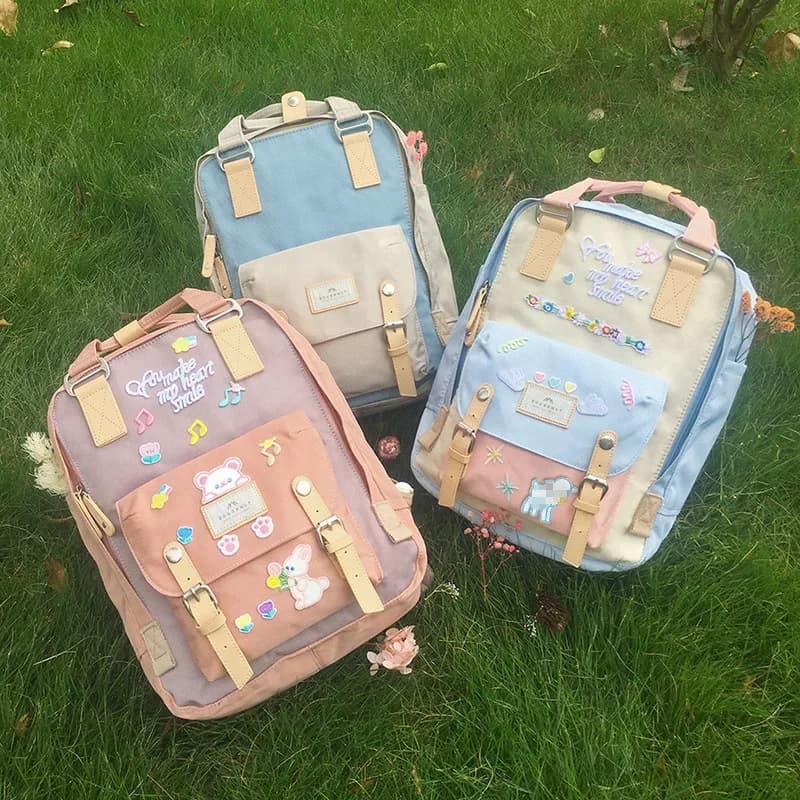 2025 Backpack Female Mummy Bag Leisure Bag Male Students Backpack Notebook Backpack Medium School Backpack
